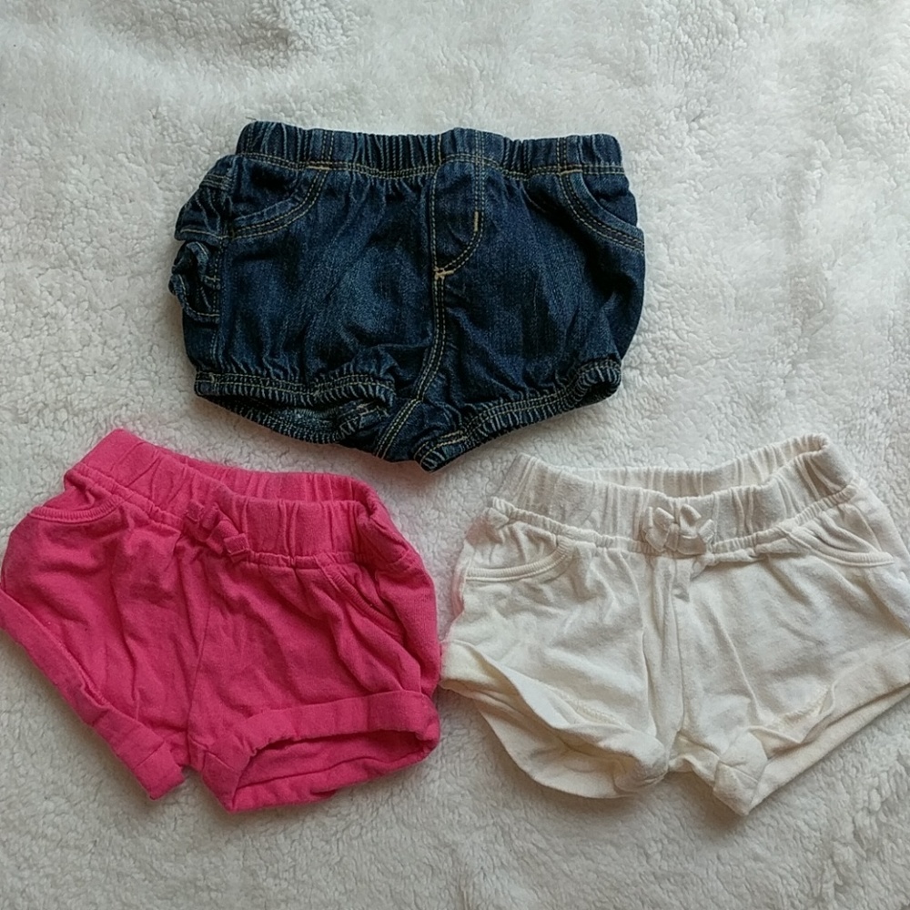 Old Navy baby girl shorts lot